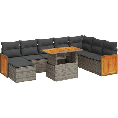 vidaXL 7-teiliges Gartensofagarnitur mit Kissen - Outdoor Möbel vidaXL 7-teiliges Gartensofagarnitur mit Kissen - Outdoor Möbel