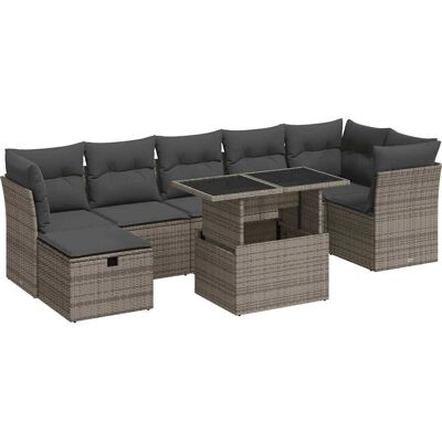 vidaXL Modell 9364 Graues Gartenmöbel-Set vidaXL Modell 9364 Graues Gartenmöbel-Set