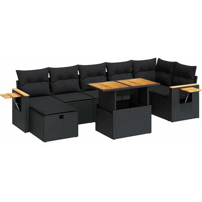 VidaXL 3328140 outdoor furniture set - Langlebiges PE-Rattan, Wasserfester Stauraum, Verstellbare Tisch VidaXL 3328140 outdoor furniture set - Langlebiges PE-Rattan, Wasserfester Stauraum, Verstellbare Tisch