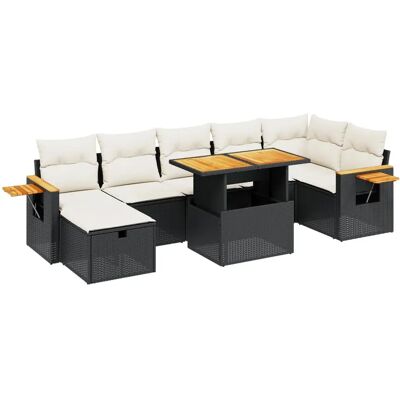 VidaXL Gartenmöbel-Set - Schwarz, 5-tlg., mit Kissen - Gartenmöbel VidaXL Gartenmöbel-Set - Schwarz, 5-tlg., mit Kissen - Gartenmöbel