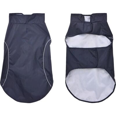 vidaXL Hondendeken met Reflecterende Strepen Polyester Marineblauw - Regenjas voor Honden vidaXL Hondendeken met Reflecterende Strepen Polyester Marineblauw - Regenjas voor Honden