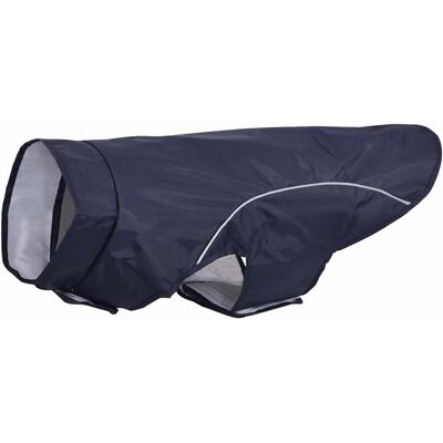 vidaXL Hunde Regenmantel - Reflexstreifen Polyester Marineblau XL vidaXL Hunde Regenmantel - Reflexstreifen Polyester Marineblau XL