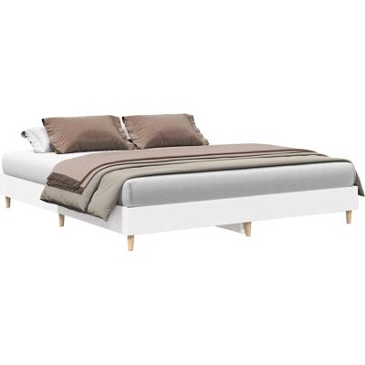 vidaXL 3328699 Sengestel - Supporterende lameller - Hvid - Sengestel vidaXL 3328699 Sengestel - Supporterende lameller - Hvid - Sengestel