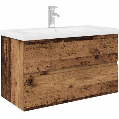 vidaXL Meuble lavabo en bois ancien - Meuble salle de bain vidaXL Meuble lavabo en bois ancien - Meuble salle de bain