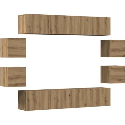 VidaXL Wandmontiertes TV-Möbel - Modernes Minimalistisches Design VidaXL Wandmontiertes TV-Möbel - Modernes Minimalistisches Design