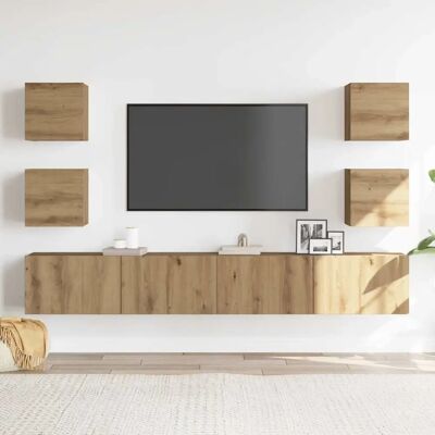 vidaXL 2261 Wandmontierte TV-Schränke - Modernes Eichen-Design vidaXL 2261 Wandmontierte TV-Schränke - Modernes Eichen-Design