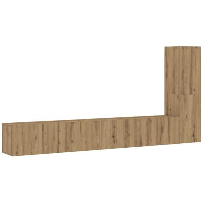 VidaXL 3328984 Wandmontierte TV-Schränke - Modern, 3 Stück, Artisan Eiche VidaXL 3328984 Wandmontierte TV-Schränke - Modern, 3 Stück, Artisan Eiche