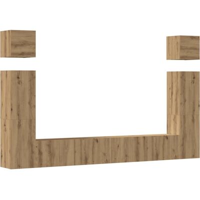 Conjunto de Muebles de TV de Pared VidaXL de 6 Piezas Conjunto de Muebles de TV de Pared VidaXL de 6 Piezas