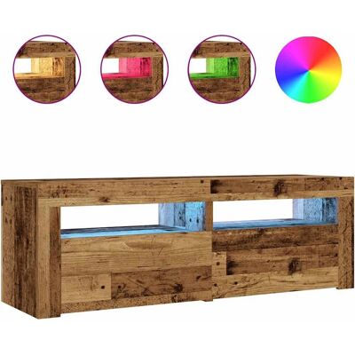 vidaXL Nachttische 2 Stk. Mit Leds Artisan-Eiche - Nachttisch vidaXL Nachttische 2 Stk. Mit Leds Artisan-Eiche - Nachttisch