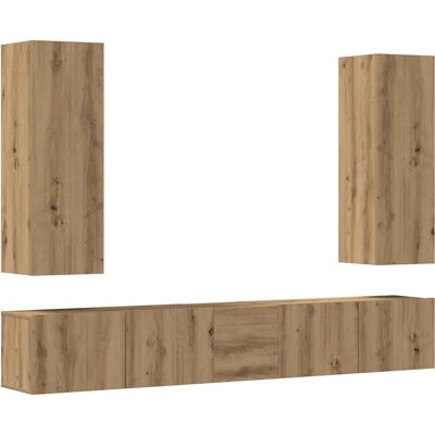 vidaXL 3329194 Wandmontierter TV-Schrank Artisan Eiche - TV Möbel vidaXL 3329194 Wandmontierter TV-Schrank Artisan Eiche - TV Möbel