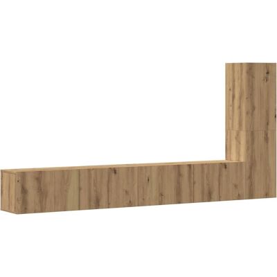 vidaXL 3329198 Wandmontiertes TV-Möbel Set Artisan Eiche vidaXL 3329198 Wandmontiertes TV-Möbel Set Artisan Eiche
