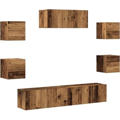vidaXL 3329207 TV-Schrank - Platzsparend Mehrfarbig Modernes Design vidaXL 3329207 TV-Schrank - Platzsparend Mehrfarbig Modernes Design