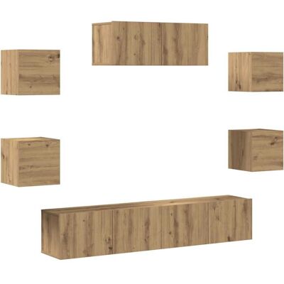 vidaXL TV-Schrankset Buntfarben - TV-Schrank vidaXL TV-Schrankset Buntfarben - TV-Schrank