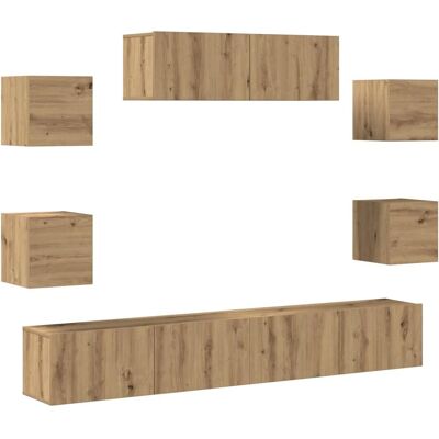 vidaXL 3329210 Wandmontierter Eichenschrank - TV Möbel vidaXL 3329210 Wandmontierter Eichenschrank - TV Möbel