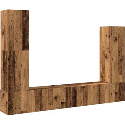 vidaXL 3329217 TV-Schrank - Wandmontage Mehrfarbiger Holzunterhaltungscenter vidaXL 3329217 TV-Schrank - Wandmontage Mehrfarbiger Holzunterhaltungscenter