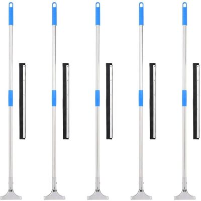 vidaXL Vloerraamwisser set 5 stuks 45,5x119,5 cm Staal en Rubber - Vloer Squeegee vidaXL Vloerraamwisser set 5 stuks 45,5x119,5 cm Staal en Rubber - Vloer Squeegee