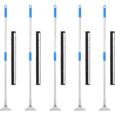 vidaXL Vloer Squeegees - 5 stuks, staal & rubber, 60,5x119,5 cm vidaXL Vloer Squeegees - 5 stuks, staal & rubber, 60,5x119,5 cm