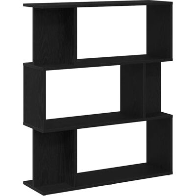 vidaXL Zwarte Eiken 80x24x96cm Boekenkast vidaXL Zwarte Eiken 80x24x96cm Boekenkast