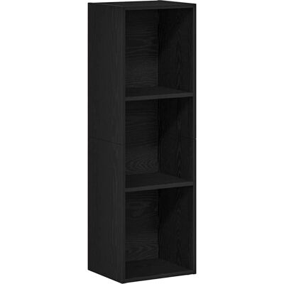 vidaXL Bookshelf Black Oak-look 36x30x114 cm vidaXL Bookshelf Black Oak-look 36x30x114 cm