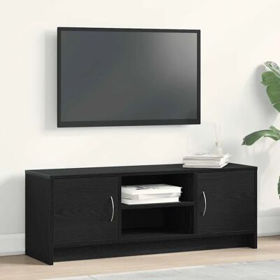 VIDAXL Schwarzer Eichen TV-Schrank - TV Stand VIDAXL Schwarzer Eichen TV-Schrank - TV Stand