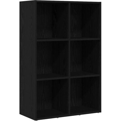 vidaXL Bücherregal Braun Eichen-Optik 66x30x98 cm Holzwerkstoff Schwarz vidaXL Bücherregal Braun Eichen-Optik 66x30x98 cm Holzwerkstoff Schwarz