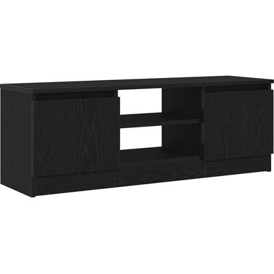vidaXL Schwarzer Eichen-Optik TV-Schrank - TV Schrank vidaXL Schwarzer Eichen-Optik TV-Schrank - TV Schrank