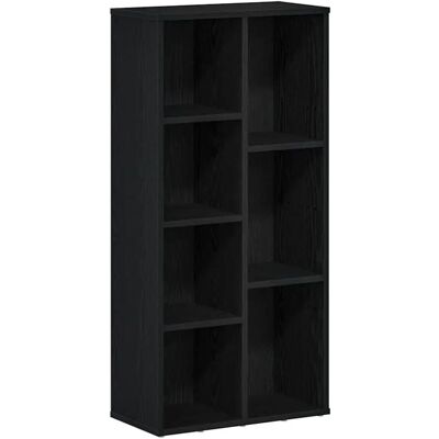 vidaXL Schwarzes Eichenregal 50x25x104 cm vidaXL Schwarzes Eichenregal 50x25x104 cm