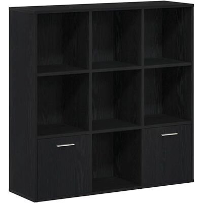 vidaXL Bücherregal Schwarz Eichen-Optik 98x29x97,5 cm Holzwerkstoff vidaXL Bücherregal Schwarz Eichen-Optik 98x29x97,5 cm Holzwerkstoff