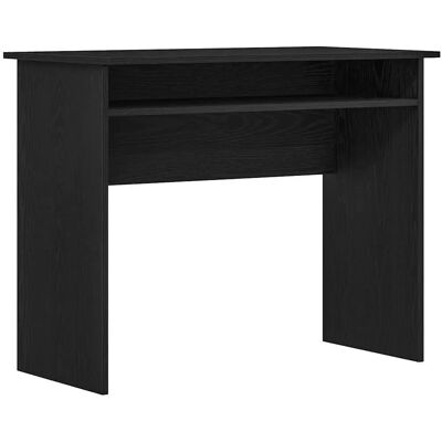 vidaXL Black Oak Desk - 90x50x74 cm - Wood vidaXL Black Oak Desk - 90x50x74 cm - Wood