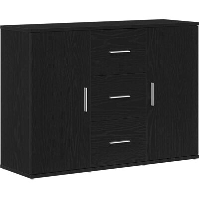 vidaXL Sideboard Schwarz Eichen-Optik - Storage Furniture vidaXL Sideboard Schwarz Eichen-Optik - Storage Furniture