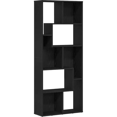 vidaXL Étagère en Chêne Noir 67x24x161cm - Étagère - Publicité vidaXL Étagère en Chêne Noir 67x24x161cm - Étagère - Publicité