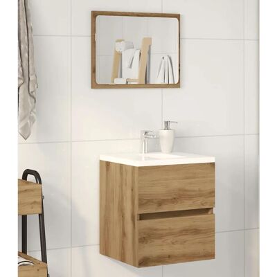 VIDAXL - Badeværelses Vægskab 41x38,5x45 cm i Finér VIDAXL - Badeværelses Vægskab 41x38,5x45 cm i Finér