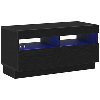 vidaXL TV Schrank Schwarz Eiche - Moderner Stil vidaXL TV Schrank Schwarz Eiche - Moderner Stil