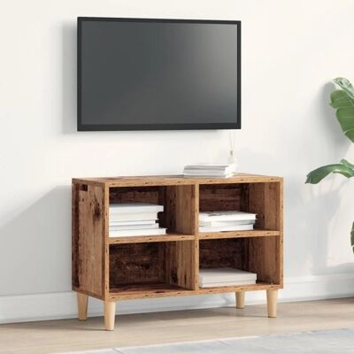 VidaXL Rustikaler TV-Schrank mit Holzbasis 69,5x30x50 cm VidaXL Rustikaler TV-Schrank mit Holzbasis 69,5x30x50 cm