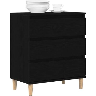 Vidaxl Schwarzer Holzsideboard 60x35x70 cm Vidaxl Schwarzer Holzsideboard 60x35x70 cm