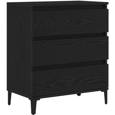 vidaXL Schwarze Eiche Sideboard - Stauraum & Modernes Design vidaXL Schwarze Eiche Sideboard - Stauraum & Modernes Design