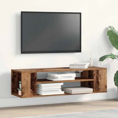 Vidaxl Meuble TV Mural en Bois Recyclé - Style Rustique - Publicité Vidaxl Meuble TV Mural en Bois Recyclé - Style Rustique - Publicité