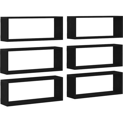 vidaXL Wandplanken Set van 6 - Wandplanken vidaXL Wandplanken Set van 6 - Wandplanken