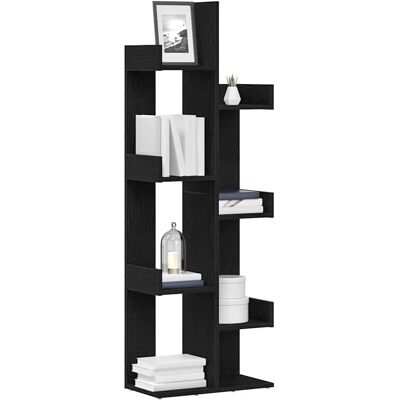 vidaXL Bücherregal Schwarze Eiche Künstliches Holz - Bücherregal vidaXL Bücherregal Schwarze Eiche Künstliches Holz - Bücherregal