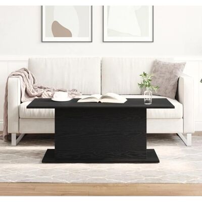 VidaXl Black Oak Coffee Table 102x55.5x40 cm VidaXl Black Oak Coffee Table 102x55.5x40 cm