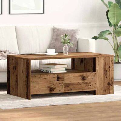 vidaXL Coffee Table - Solid Reclaimed Wood - 102x55cm - Brown vidaXL Coffee Table - Solid Reclaimed Wood - 102x55cm - Brown