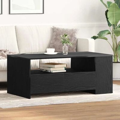vidaXL Black Wooden Coffee Table - Coffee Table vidaXL Black Wooden Coffee Table - Coffee Table