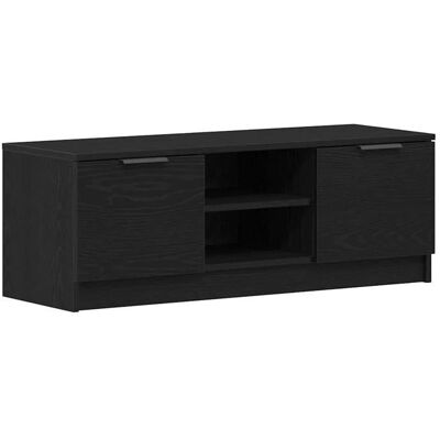 Vidaxl - Moderner Schwarz Eichen TV-Schrank 102x35x36.5 cm Vidaxl - Moderner Schwarz Eichen TV-Schrank 102x35x36.5 cm