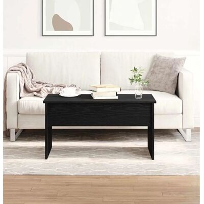 Vidaxl Schwarze Eiche Couchtisch - 80x50.5x41.5cm Vidaxl Schwarze Eiche Couchtisch - 80x50.5x41.5cm