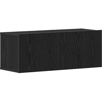 Vidaxl - Wandkasten voor TV - Zwart - 80x30x30 cm Vidaxl - Wandkasten voor TV - Zwart - 80x30x30 cm