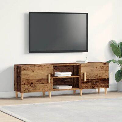 vidaXL Rustieke Houten TV-kast - Opbergruimte, Gemakkelijk te Monteren - TV Kast vidaXL Rustieke Houten TV-kast - Opbergruimte, Gemakkelijk te Monteren - TV Kast