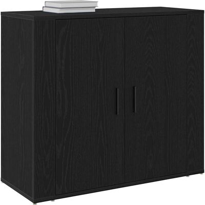 vidaXL Schwarzes Eichen-Sideboard - Sideboard vidaXL Schwarzes Eichen-Sideboard - Sideboard