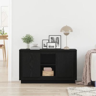 vidaXL Schwarze Eiche Holz Sideboard vidaXL Schwarze Eiche Holz Sideboard