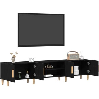 vidaXL TV-Schrank Schwarz Eiche - TV Schrank, Schwarz, Eiche, Groß vidaXL TV-Schrank Schwarz Eiche - TV Schrank, Schwarz, Eiche, Groß
