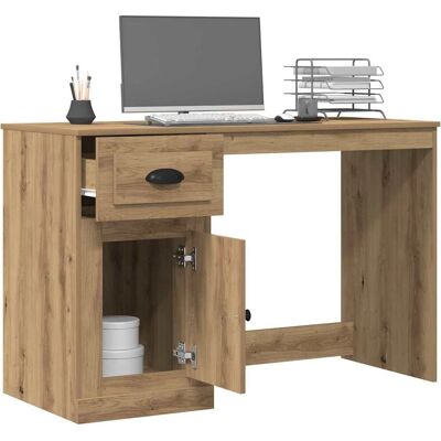 Vidaxl - Eichenholz Schreibtisch - 50x115x75 cm - Modernes Büromöbel Vidaxl - Eichenholz Schreibtisch - 50x115x75 cm - Modernes Büromöbel